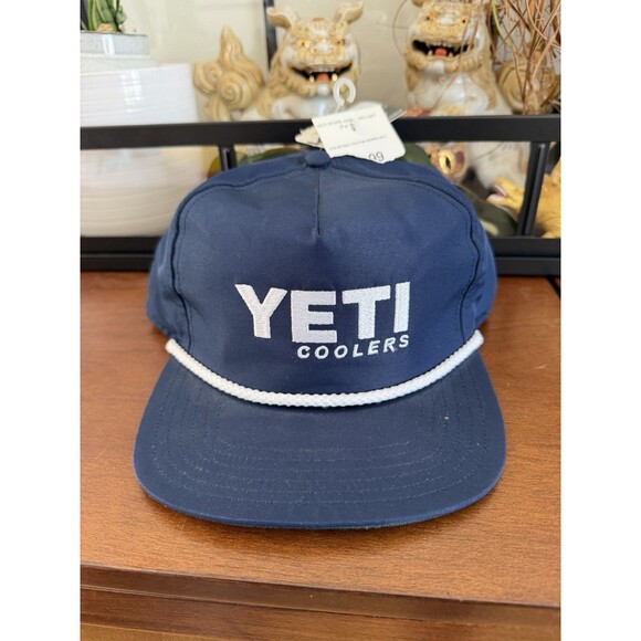 NEW Yeti Coolers Rope Hat Navy Blue Snapback NWT - Picture 1 of 5